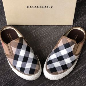 Authentic BURBERRY slip on sneakers